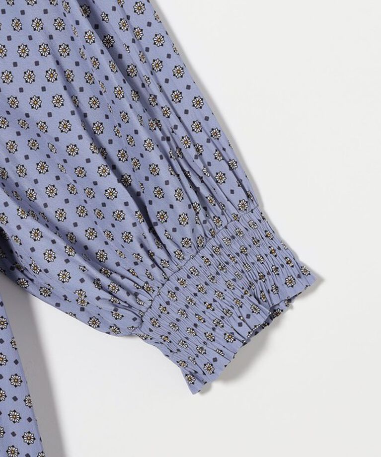 UNITED ARROWS「シャーリング ハイネック ブラウス」|シャツ・ブラウス|