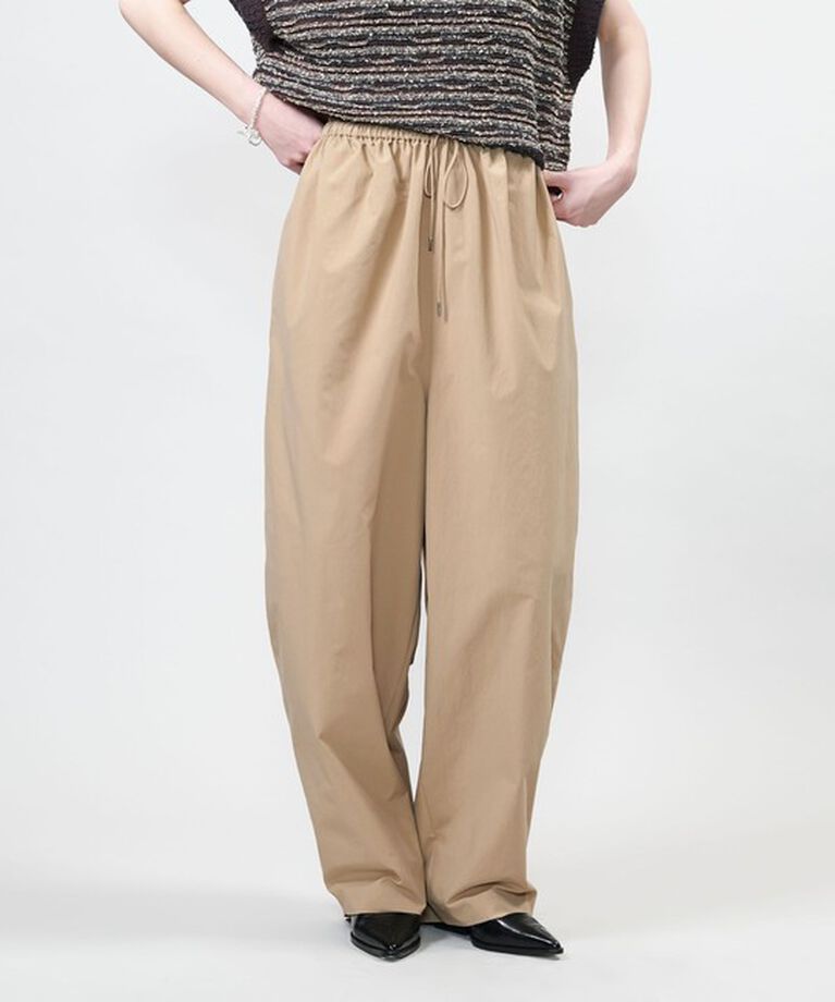 ASTRAET「＜ASTRAET＞ウエストゴム ワイド テーパードパンツ」|チノ|