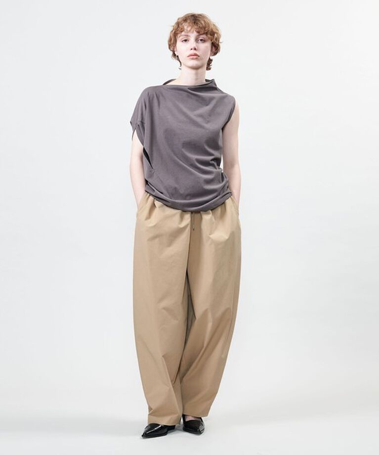 ASTRAET「＜ASTRAET＞ウエストゴム ワイド テーパードパンツ」|チノ|