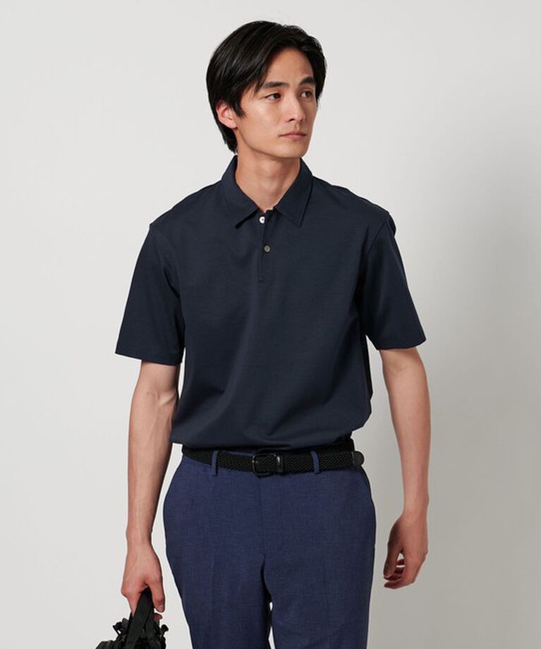 UNITED ARROWS「ポンチ ポロシャツ UA COZY -抗菌防臭・接触冷感-」|ポロシャツ|