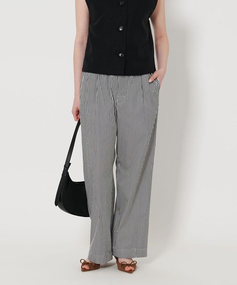 UNITED ARROWS「ストライプ タック イージーパンツ」|チノ|その他1