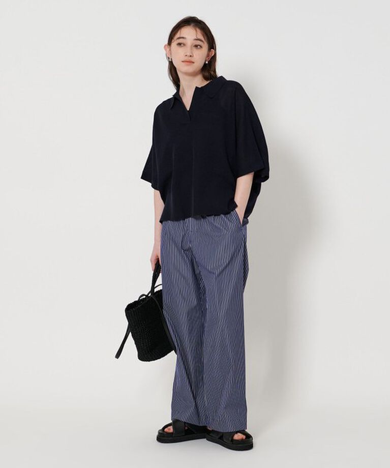 UNITED ARROWS「ストライプ タック イージーパンツ」|チノ|