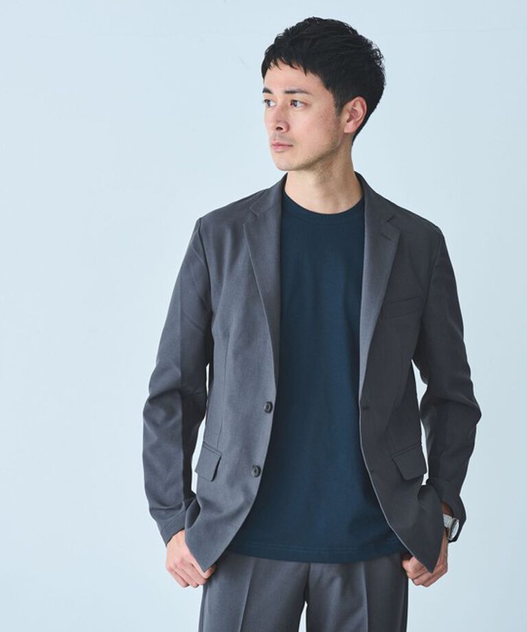 UNITED ARROWS green label relaxing「【WEB限定】JUST fit ドライPEスリムセットアップ ジャケット＆パンツ -吸水速乾・防シワ-」|テーラードジャケット|