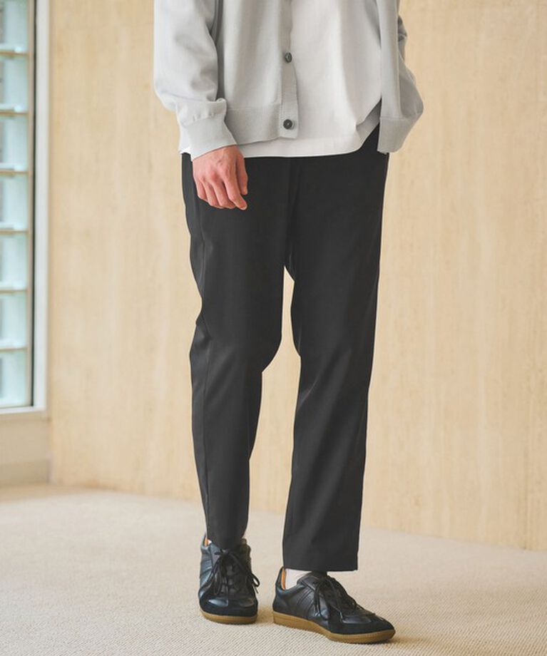 UNITED ARROWS green label relaxing「ウォッシャブルトロ ナロー 9分丈 ユーティリティパンツ S1 -ストレッチ・防シワ-」|その他|BLACK