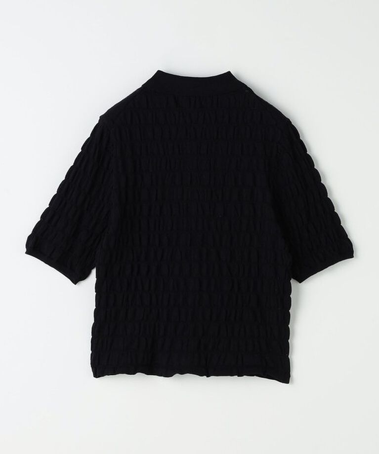 UNITED ARROWS green label relaxing「シャーリング ポロニット カーディガン -ウォッシャブル-」|カーディガン|