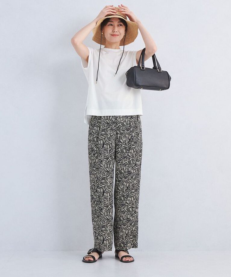 UNITED ARROWS green label relaxing「グロッシー フレンチスリーブ Tシャツ -抗菌防臭・制菌-」|Tシャツ・カットソー|
