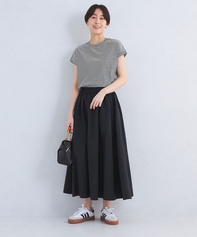 UNITED ARROWS green label relaxing「グロッシー フレンチスリーブ Tシャツ -抗菌防臭・制菌-」|Tシャツ・カットソー|
