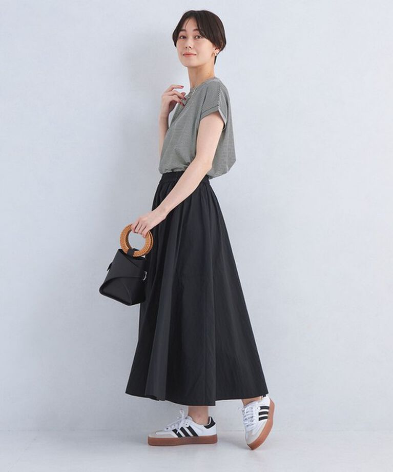 UNITED ARROWS green label relaxing「グロッシー フレンチスリーブ Tシャツ -抗菌防臭・制菌-」|Tシャツ・カットソー|