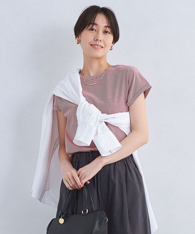 UNITED ARROWS green label relaxing「グロッシー フレンチスリーブ Tシャツ -抗菌防臭・制菌-」|Tシャツ・カットソー|その他3