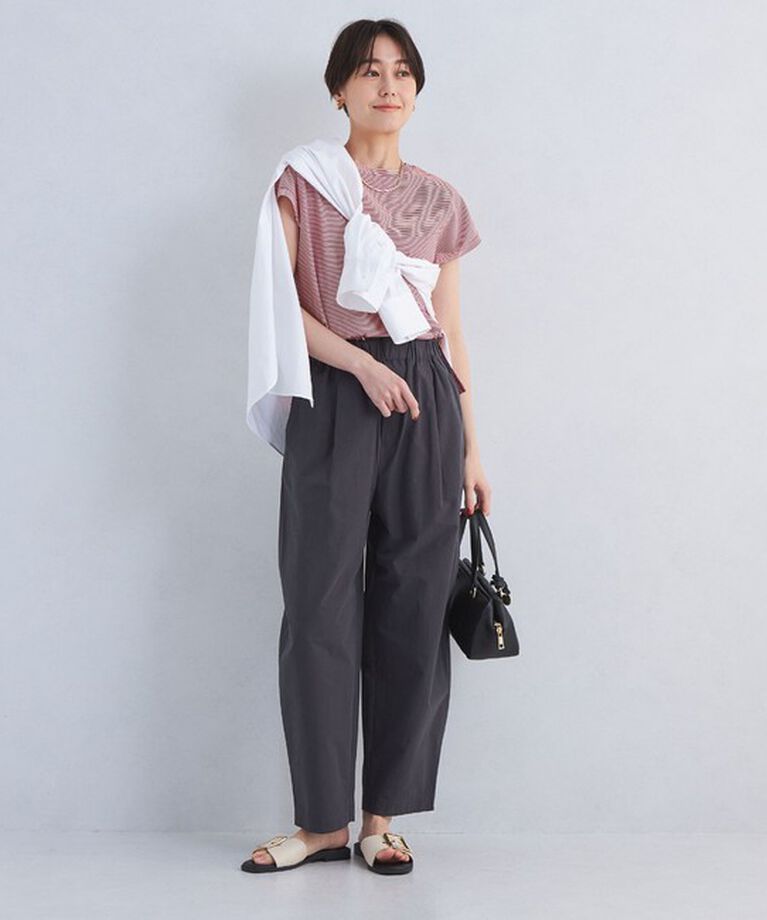 UNITED ARROWS green label relaxing「グロッシー フレンチスリーブ Tシャツ -抗菌防臭・制菌-」|Tシャツ・カットソー|