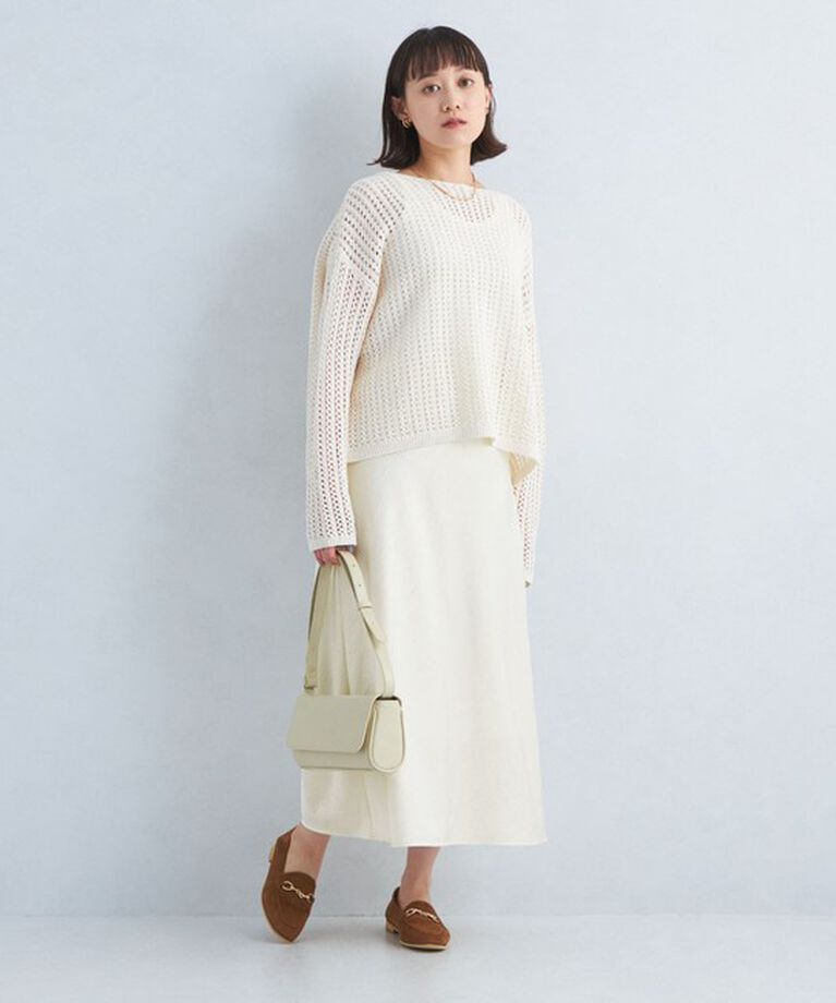 UNITED ARROWS green label relaxing「ワッシャー サテン ナロー スカート」|スカート|