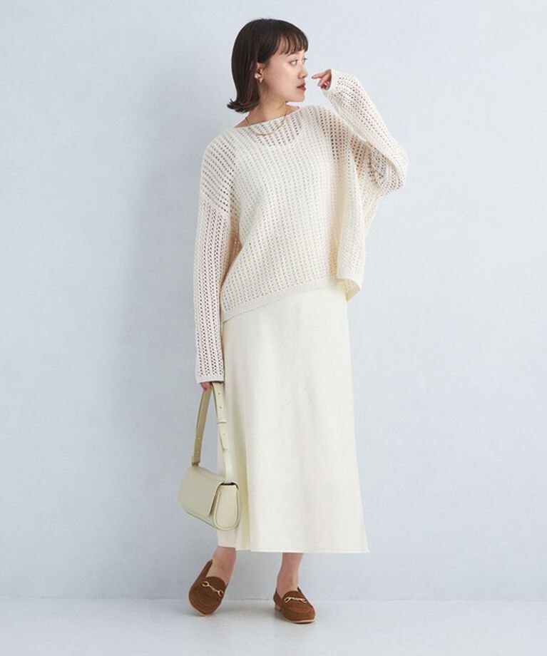 UNITED ARROWS green label relaxing「ワッシャー サテン ナロー スカート」|スカート|