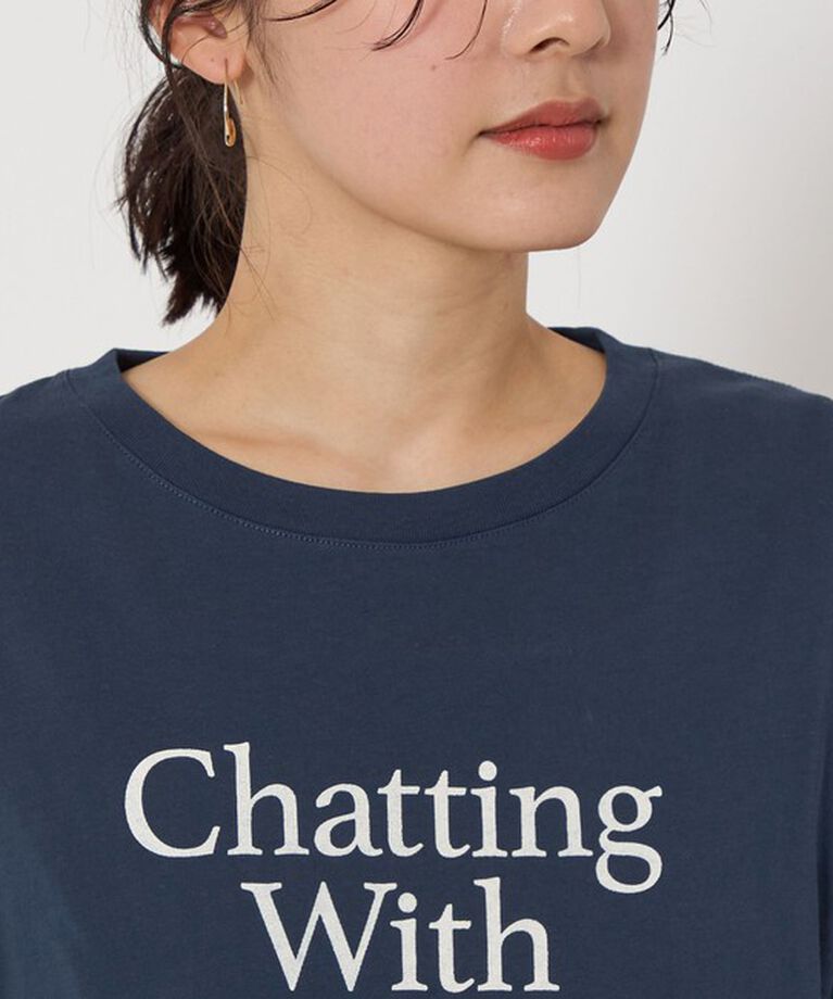 UNITED ARROWS green label relaxing「【WEB限定】＜at ease＞ロゴ プリント Tシャツ」|Tシャツ・カットソー|