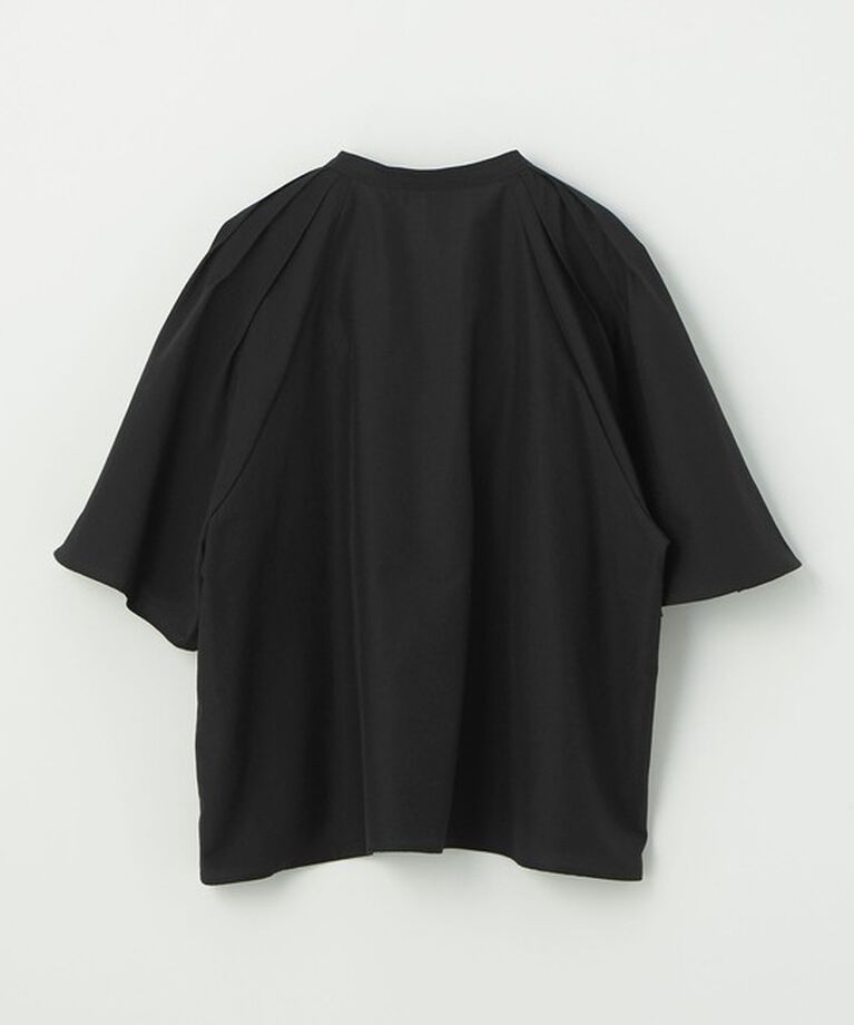 EMMEL REFINES「＜EMMEL REFINES＞EM タックフレアスリーブ レースアップ ブラウス」|シャツ・ブラウス|
