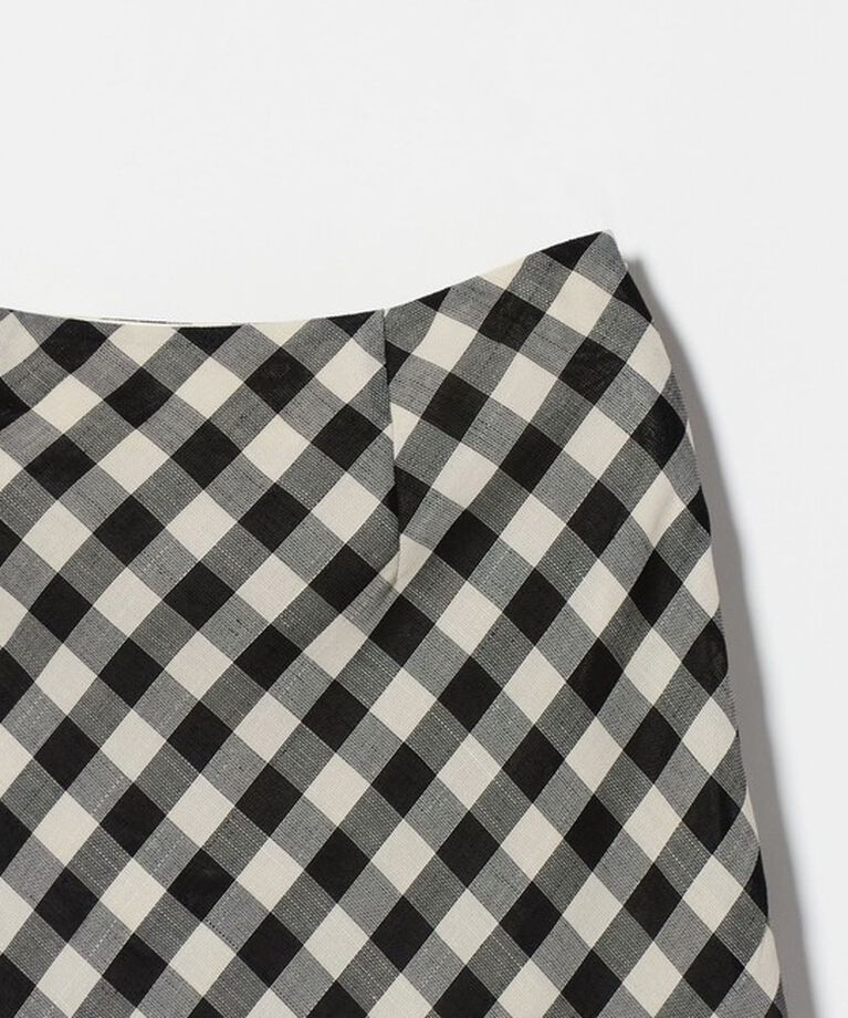 UNITED ARROWS green label relaxing「メッシュ ナロー フレア チェック スカート」|フレア|