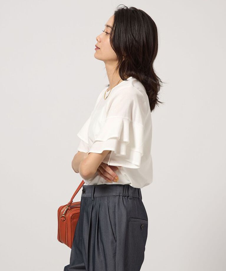 UNITED ARROWS green label relaxing「シルトリ ダブルフレアスリーブ プルオーバー カットソー」|Tシャツ・カットソー|
