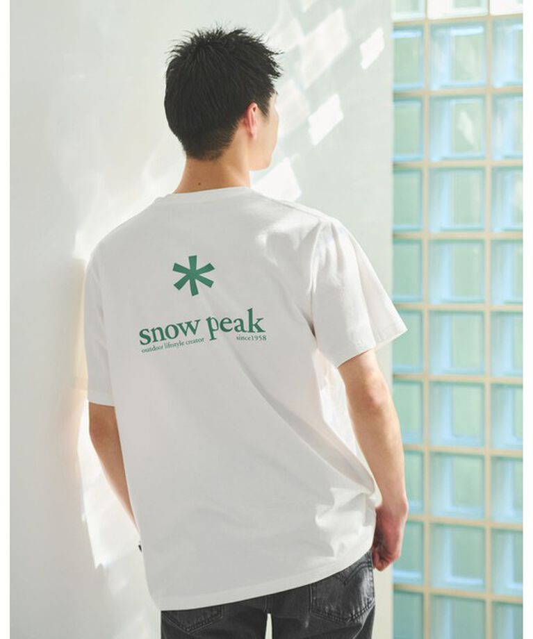 UNITED ARROWS green label relaxing「【別注】＜Snow Peak＞GLR ロゴ 半袖 Tシャツ」|Tシャツ・カットソー|