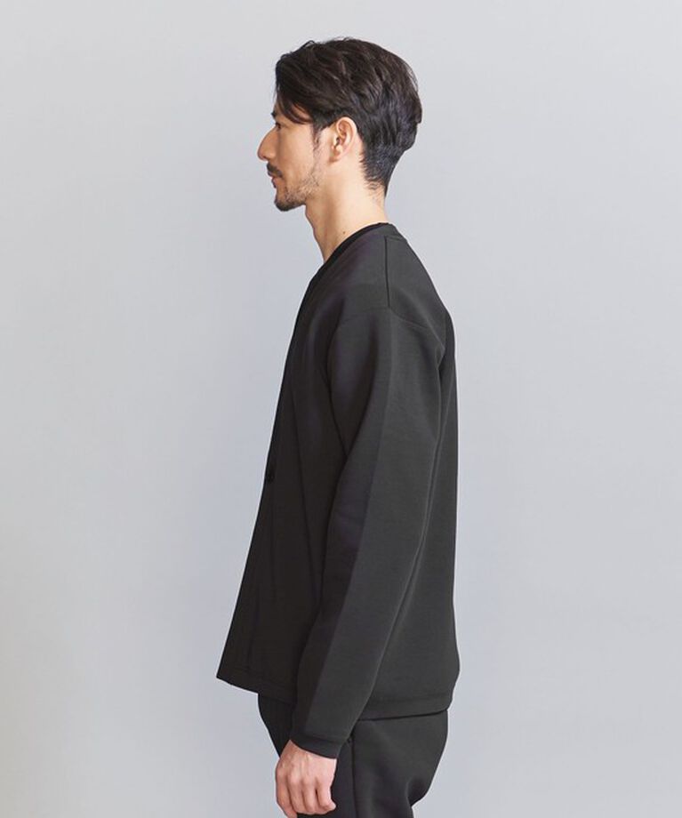 BEAUTY&YOUTH UNITED ARROWS「【WEB限定 WARDROBE SMART】ダブルニット カーディガン/セットアップ対応」|カーディガン|