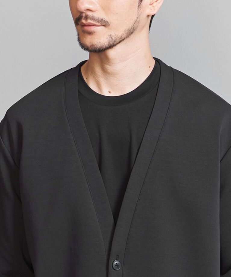 BEAUTY&YOUTH UNITED ARROWS「【WEB限定 WARDROBE SMART】ダブルニット カーディガン/セットアップ対応」|カーディガン|