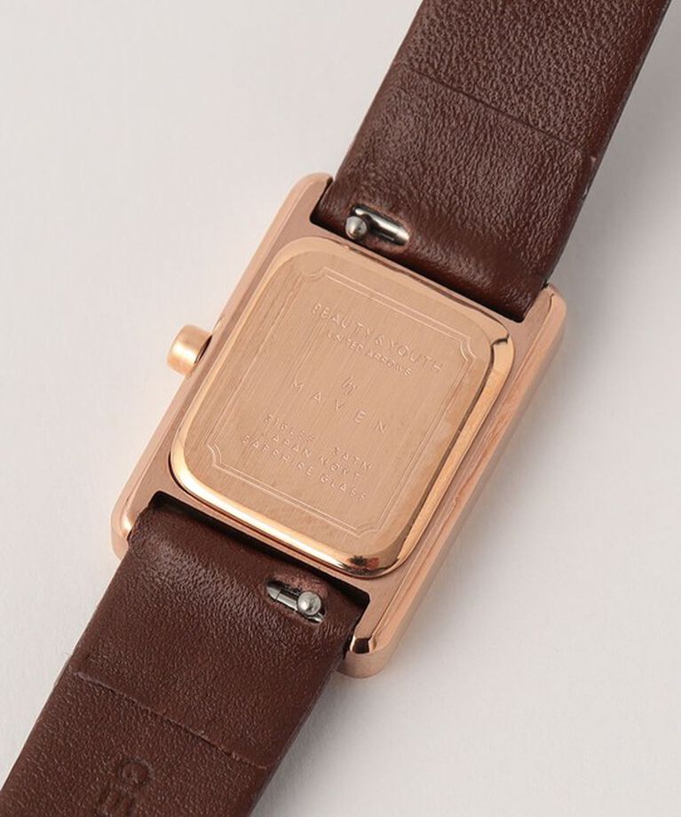 BEAUTY&YOUTH UNITED ARROWS「【別注】＜MAVEN WATCHES＞スクエア 18mmフェイス ウォッチ/腕時計」|クロック・置時計|