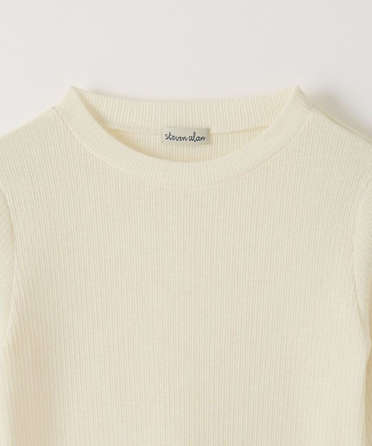 STEVEN ALAN「＜Steven Alan＞リブ ロングスリーブ プルオーバー」|Tシャツ・カットソー|
