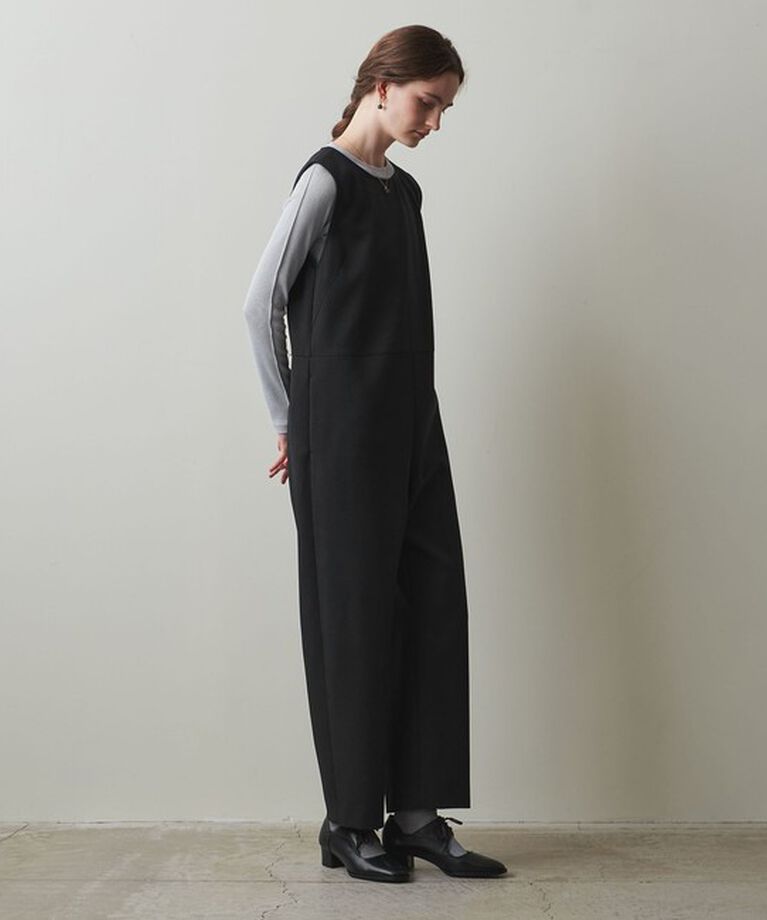 STEVEN ALAN「＜Steven Alan＞ポリエステル ツイル オールインワン」|オールインワン|BLACK