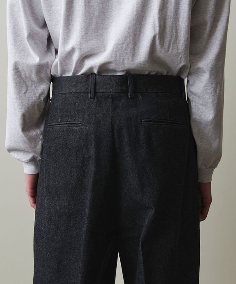 STEVEN ALAN「＜Steven Alan＞ 13.5oz デニム インツープリーツ ドレス トラウザーズ」|デニム|