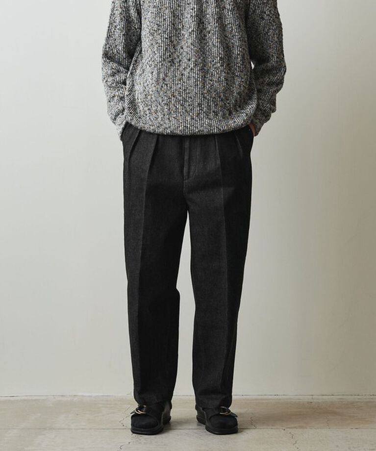 STEVEN ALAN「＜Steven Alan＞ 13.5oz デニム インツープリーツ ドレス トラウザーズ」|デニム|
