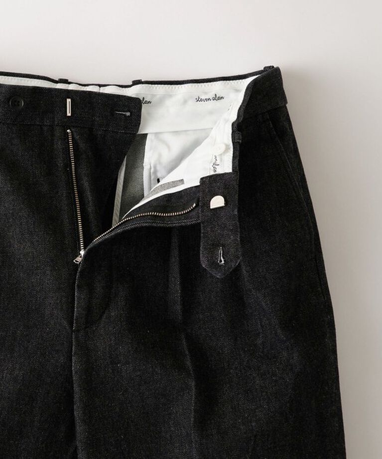 STEVEN ALAN「＜Steven Alan＞ 13.5oz デニム インツープリーツ ドレス トラウザーズ」|デニム|