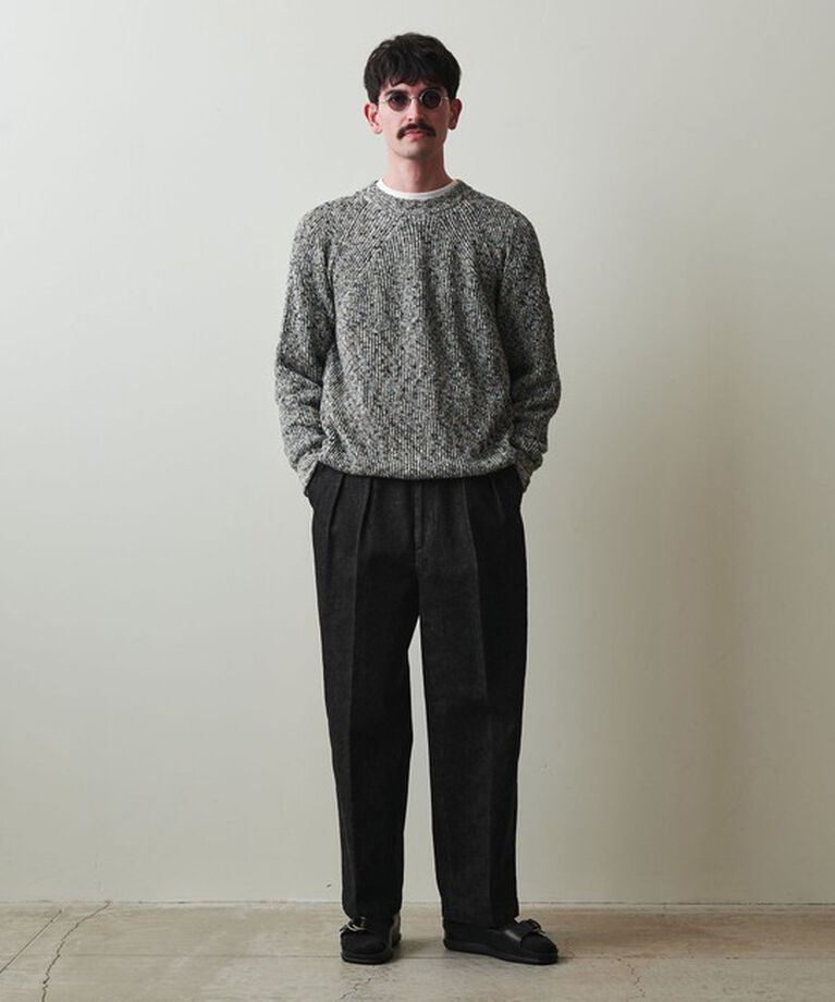 STEVEN ALAN「＜Steven Alan＞ 13.5oz デニム インツープリーツ ドレス トラウザーズ」|デニム|
