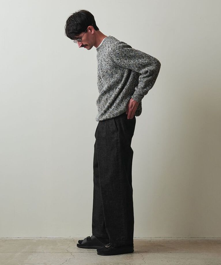 STEVEN ALAN「＜Steven Alan＞ 13.5oz デニム インツープリーツ ドレス トラウザーズ」|デニム|