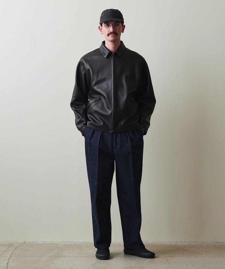 STEVEN ALAN「＜Steven Alan＞ 13.5oz デニム インツープリーツ ドレス トラウザーズ」|デニム|