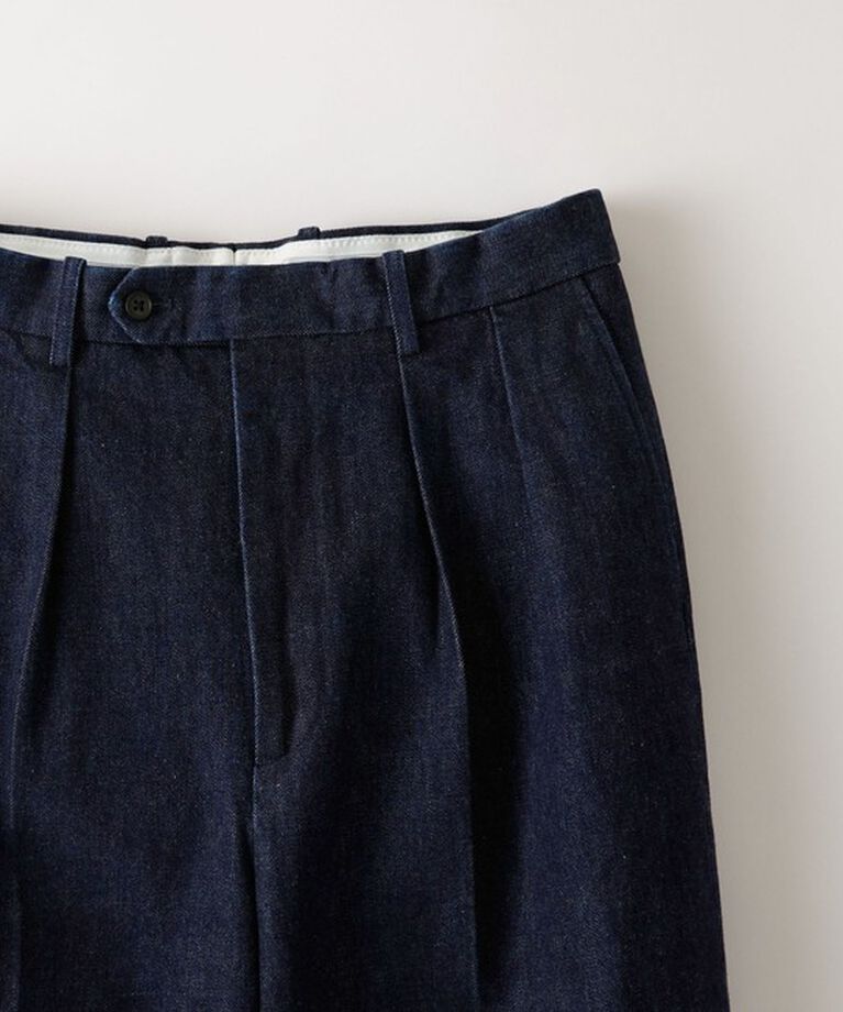 STEVEN ALAN「＜Steven Alan＞ 13.5oz デニム インツープリーツ ドレス トラウザーズ」|デニム|