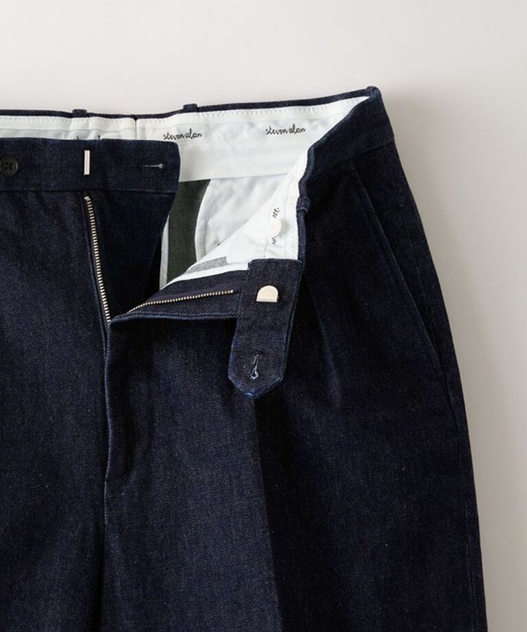 STEVEN ALAN「＜Steven Alan＞ 13.5oz デニム インツープリーツ ドレス トラウザーズ」|デニム|