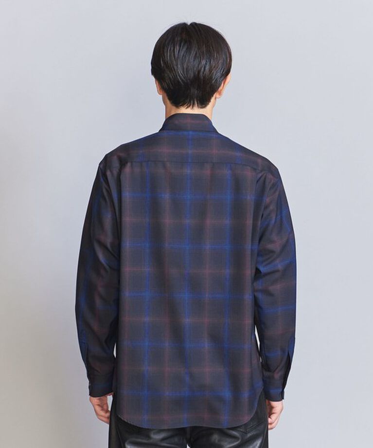 BEAUTY&YOUTH UNITED ARROWS「尾州 オンブレ レギュラーフォルム テーパード シャツ -ウォッシャブル MADE IN JAPAN-」|シャツ・ブラウス|