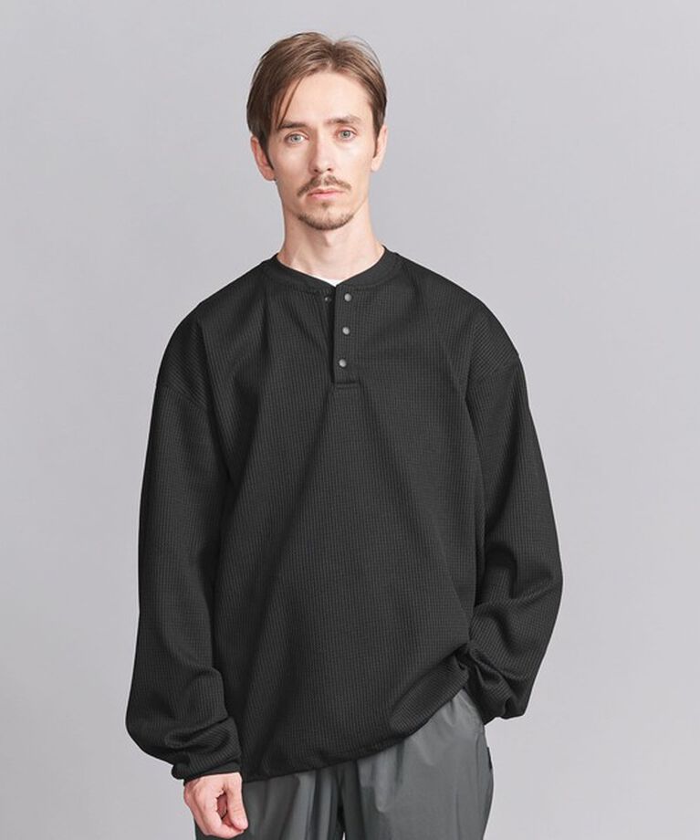 BEAUTY&YOUTH UNITED ARROWS「テック サーマル ヘンリーネック カットソー」|Tシャツ・カットソー|BLACK