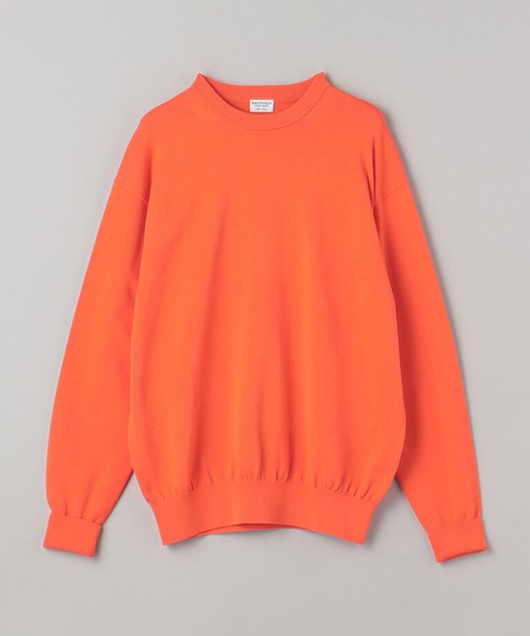BEAUTY&YOUTH UNITED ARROWS「HI-LINE 3/90 ギザコットン クルーネック ニット」|ニット・セーター|