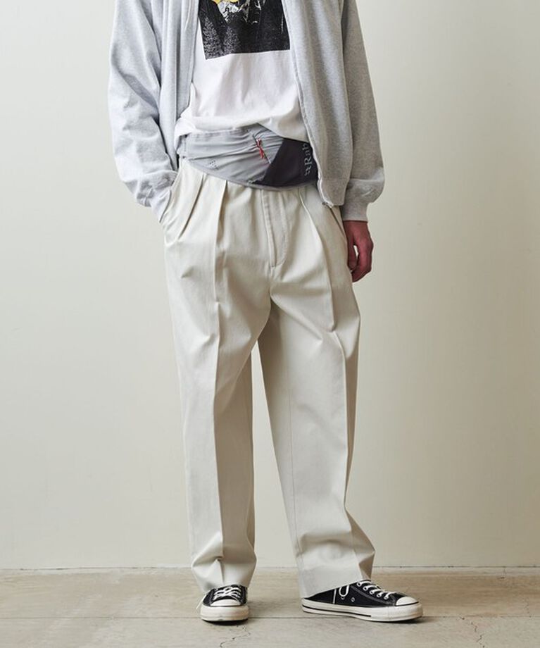 STEVEN ALAN「＜Steven Alan＞ ウエポン ニドム イン ツープリーツ ドレス トラウザーズ」|チノ|