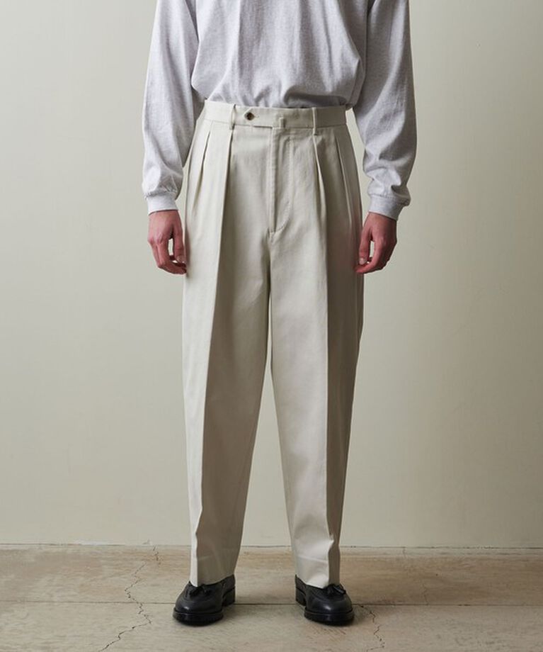 STEVEN ALAN「＜Steven Alan＞ ウエポン ニドム イン ツープリーツ ドレス トラウザーズ」|チノ|