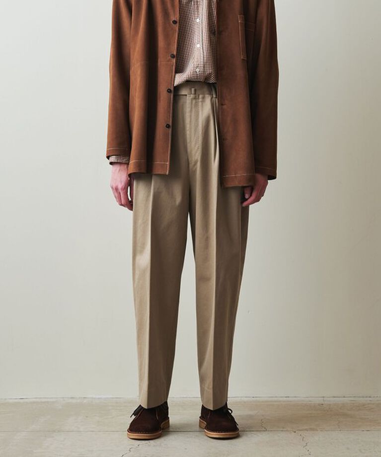 STEVEN ALAN「＜Steven Alan＞ ウエポン ニドム イン ツープリーツ ドレス トラウザーズ」|チノ|