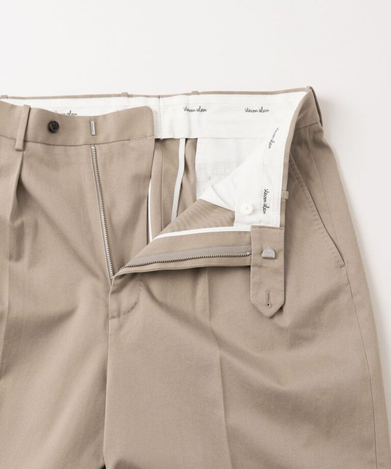 STEVEN ALAN「＜Steven Alan＞ ウエポン ニドム イン ツープリーツ ドレス トラウザーズ」|チノ|