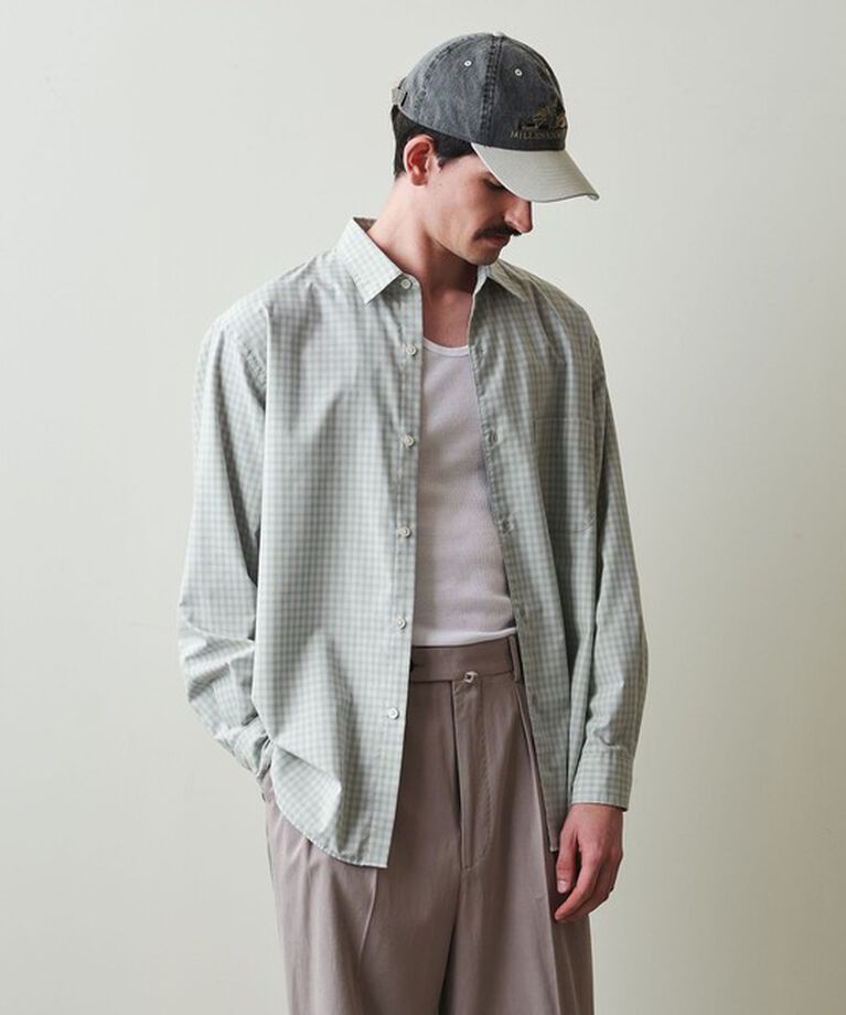 STEVEN ALAN「＜Steven Alan＞ TR オンブレ― チェック レギュラーカラー シャツ LOOSE」|シャツ・ブラウス|