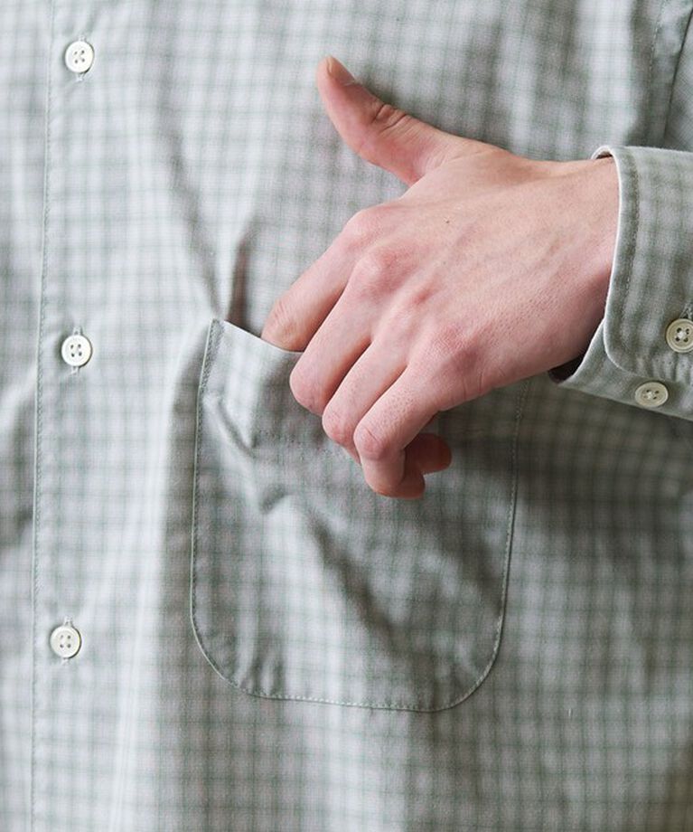 STEVEN ALAN「＜Steven Alan＞ TR オンブレ― チェック レギュラーカラー シャツ LOOSE」|シャツ・ブラウス|