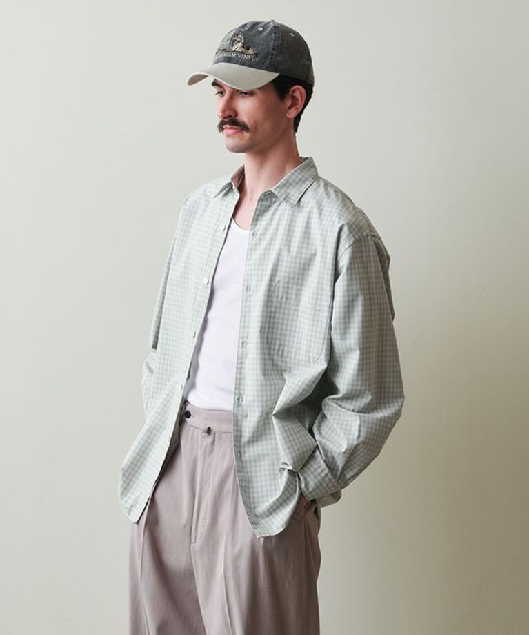 STEVEN ALAN「＜Steven Alan＞ TR オンブレ― チェック レギュラーカラー シャツ LOOSE」|シャツ・ブラウス|