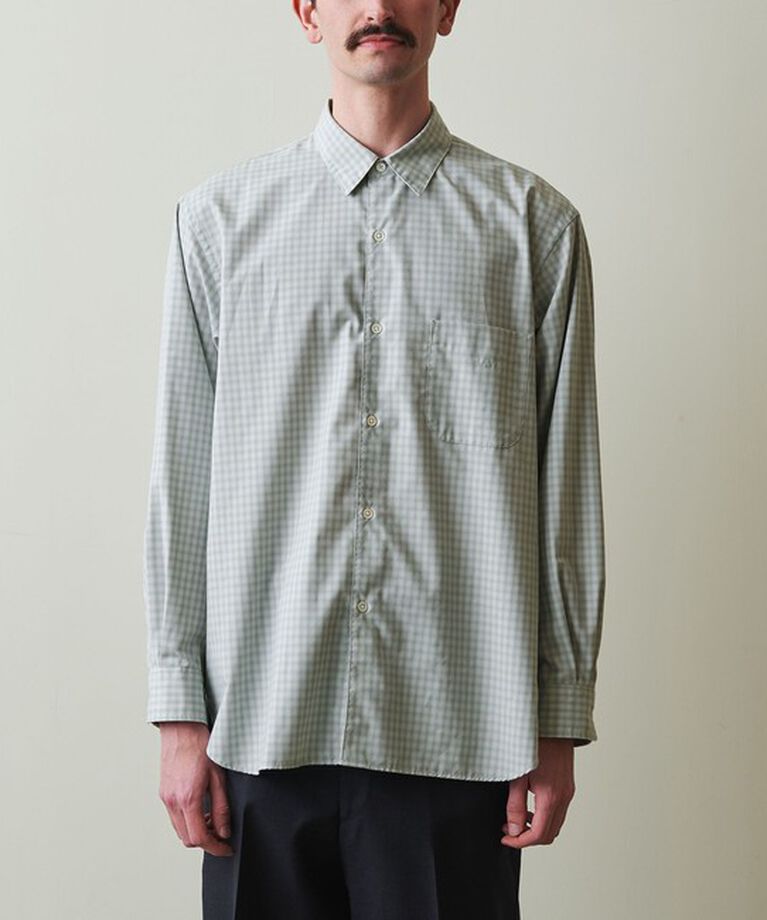STEVEN ALAN「＜Steven Alan＞ TR オンブレ― チェック レギュラーカラー シャツ LOOSE」|シャツ・ブラウス|