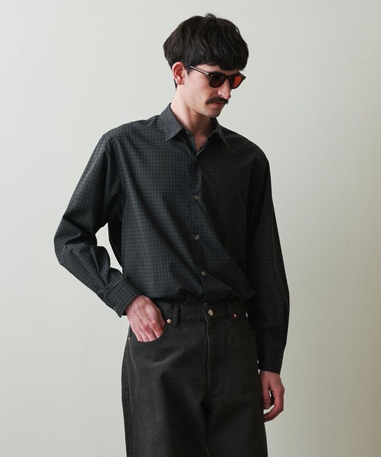 STEVEN ALAN「＜Steven Alan＞ TR オンブレ― チェック レギュラーカラー シャツ LOOSE」|シャツ・ブラウス|