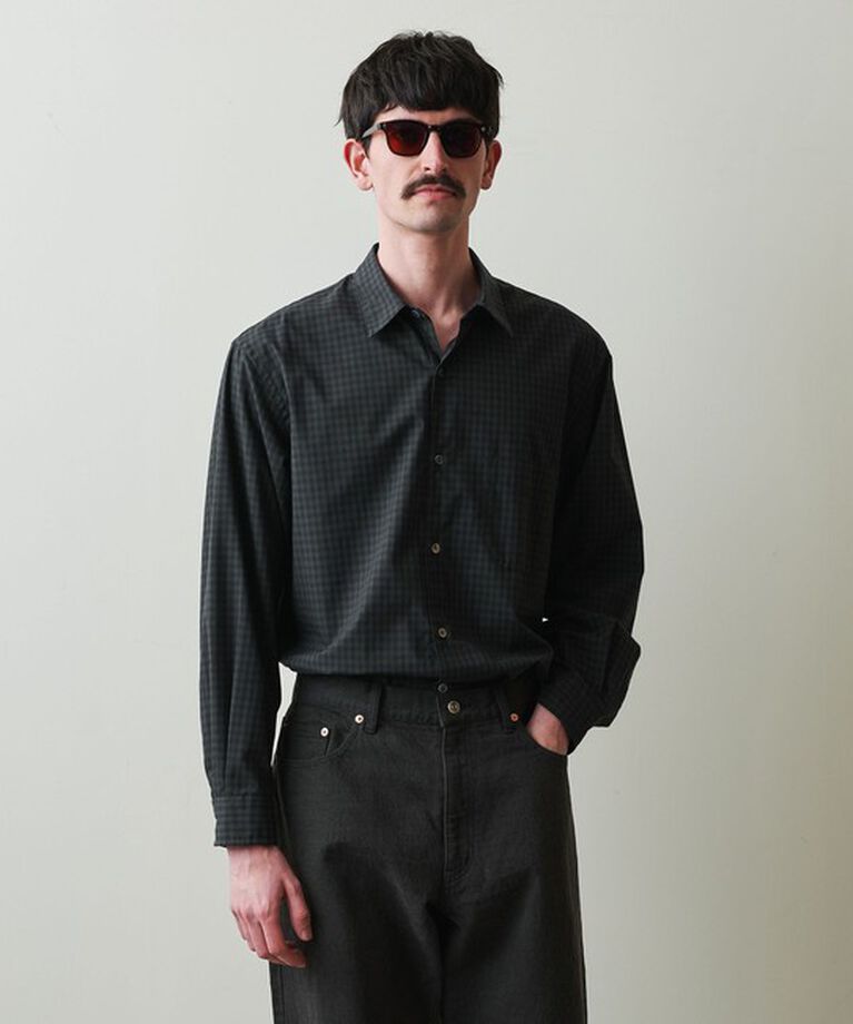STEVEN ALAN「＜Steven Alan＞ TR オンブレ― チェック レギュラーカラー シャツ LOOSE」|シャツ・ブラウス|