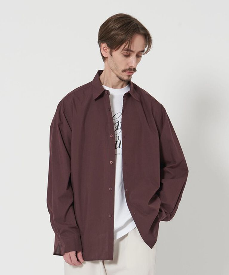 BEAUTY&YOUTH UNITED ARROWS「シャドー ストライプ レギュラー フォルム シャツ 」|シャツ・ブラウス|DK.BROWN