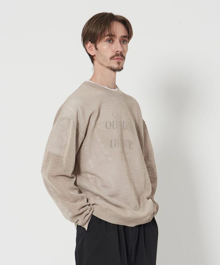 BEAUTY&YOUTH UNITED ARROWS「クランチー グリッド ニット」|ニット・セーター|NATURAL