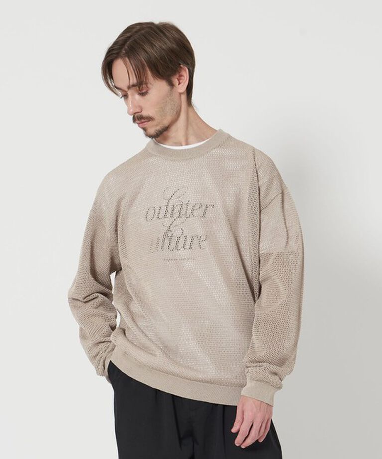 BEAUTY&YOUTH UNITED ARROWS「クランチー グリッド ニット」|ニット・セーター|
